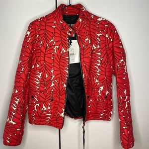 Moncler Lisbonne Leaf-Print Jacket